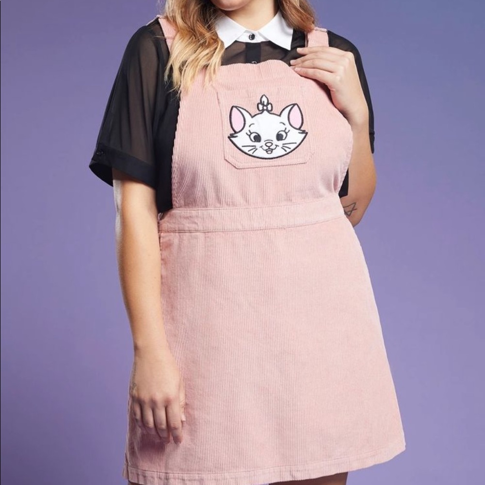 Marie Ariatocats Corduroy Overalls Jumper Skirtall